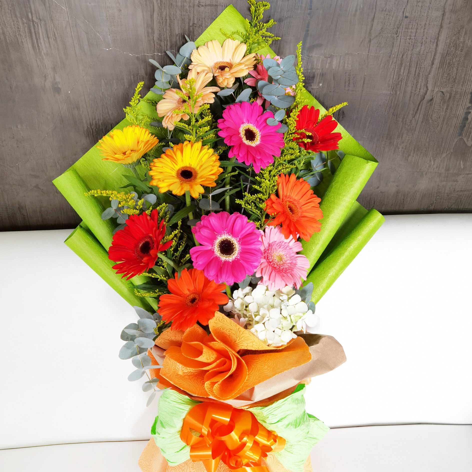 Arreglos florales -Ramo de gerberas 